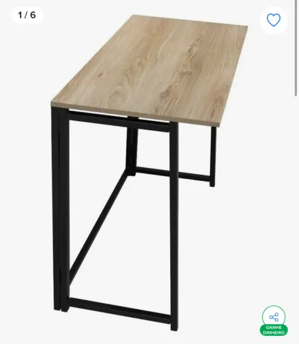 Mesa Retrátil Dobrável Centro Escrivaninha Notebook 