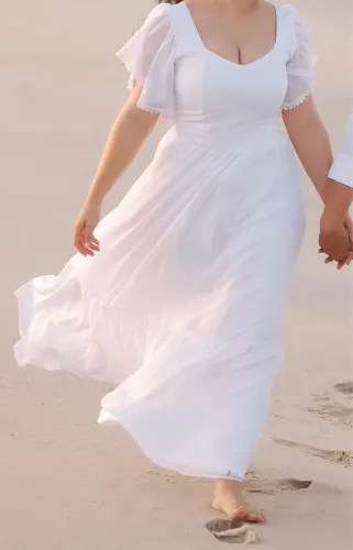 Vestido branco longo 