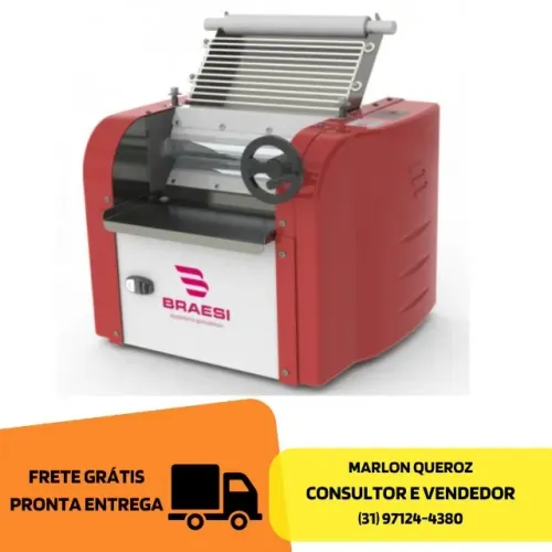 Cilindro De Massas Braesi 30CM 2kg Bivolt Novo