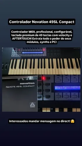 Novation Compact 49SL Poli-Aftertouch Controlador MIDI 