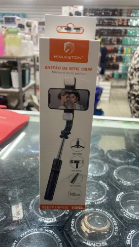 Bastão de Selfie Tripé H'MASTON ZP-13