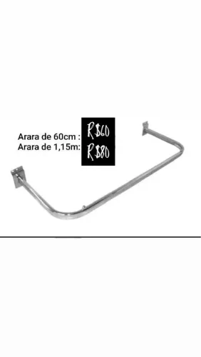 Arara cromada pra canaletado