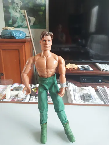 Boneco Max Steel da Mattel. Todo Articulado. Ano 1999.