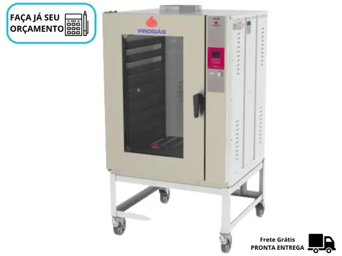 Forno Elétrico 10 Esteiras Turbo Progas Novo 220v