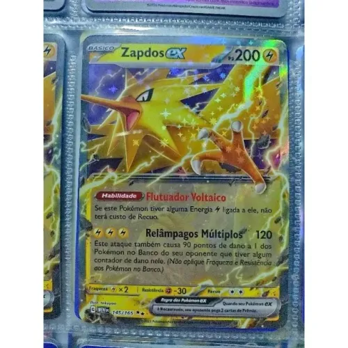 Carta Pokémon Zapdos Ex - Original Copag