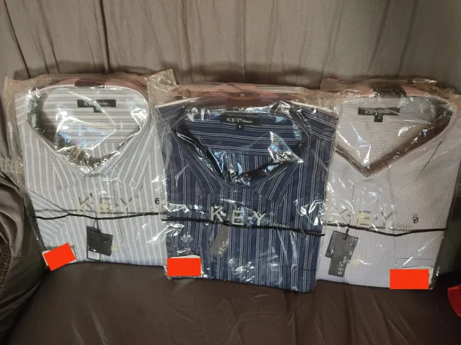 3 Camisas Key Classic - Tamanho G (N°6) - Novo e Original !!!