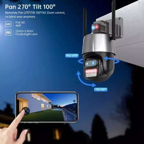 Excelente Câmera PTZ semi profissional -WIFI Besder P10S | Dual Lentes 4K |NOVA na Caixa!