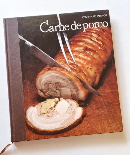 livro cozinhar melhor de culinária carne de porco anos 80