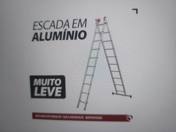 Escada Extensiva de Alumínio - 5,00 Metros