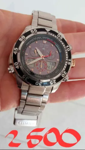 Relógio original CITIZEN AVIADOR WORLD TIME JAPAN PROMASTER RARO