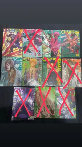 Mangás Chainsaw Man em perfeito estado