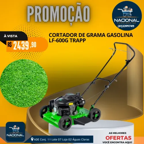 Cortador De Grama A Gasolina Trapp Lf-600g 6.5hp 4 Tempos