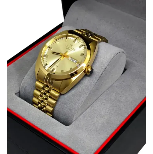 Vendo relógio automático dourado Marca Technos 