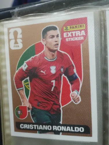 Figurinha Legend Extra Sticker CR7 bronze
