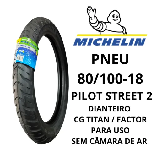 Pneu 80/100-18 Michelin - Novo (1 pneu)