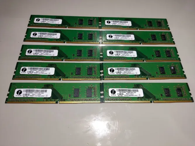 Lote 10 Memórias DDR4 4gb para Desktop