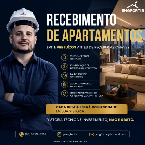 Vistoria para Recebimento de Apartamento | Engenheiro Civil | Laudo Técnico