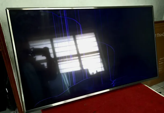 Tv LG COM TELA TRINCADA
