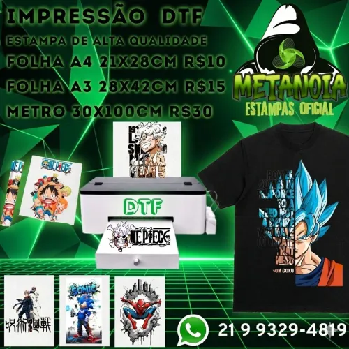 Impressão DTF textil