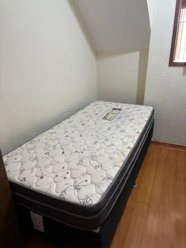 Cama box solteiro com colchão ortobom