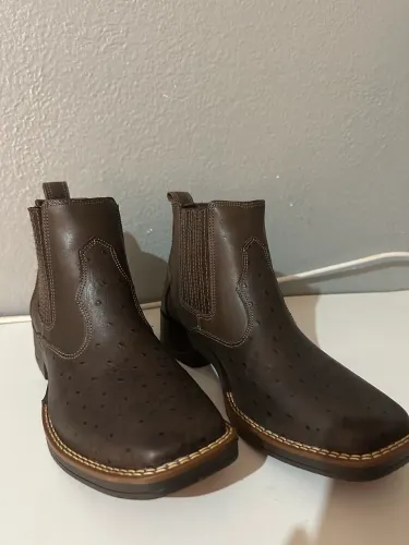 Botina Country Masculina Couro