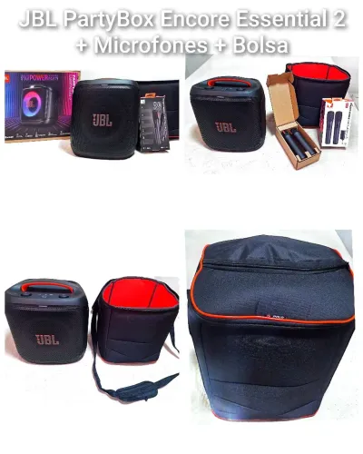 JBL, Caixa de Som, PartyBox Encore Essential 2 + Microfones + Bolsa