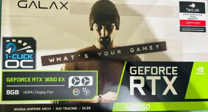 Placa de Video RTX 3050 8GB