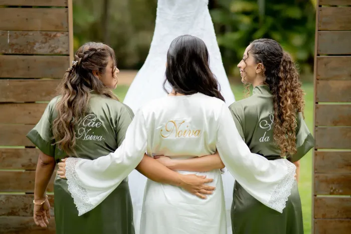 Conjunto de Robe e Camisola Noiva - M
