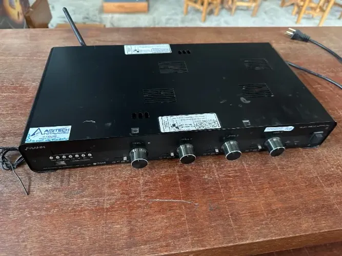 Amplificador Frahm + caixas e Sub