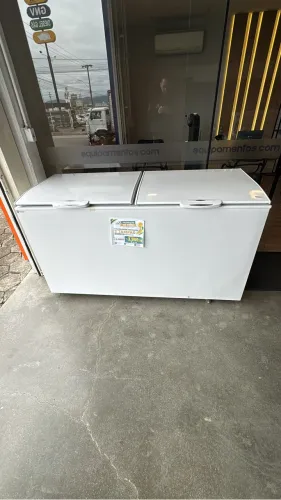 Freezer horizontal 535 litros 2 tampas Gelopar novo