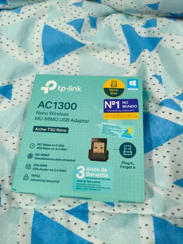Adaptador sem fio USB TP Link AC1300