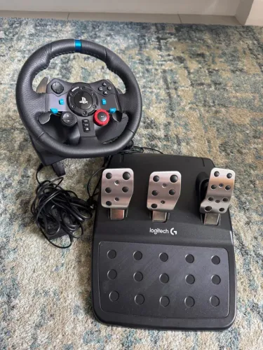 Volante Logitech G29 + Pedaleira Completa | PS5, PS4 e PC | Excelente Estado