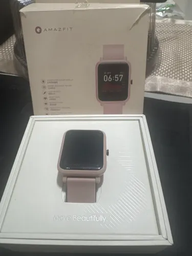 Relógio amazfit Bip S Lite rosa