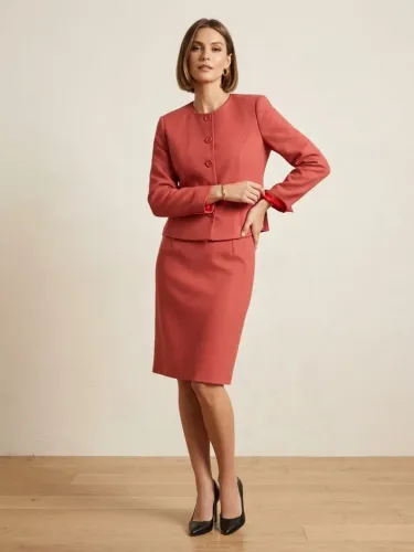 Conjunto Feminino Gregory Blazer 42 e Saia 40 Alfaiataria