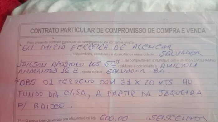 Vendo esse terreno em águas claras salvador