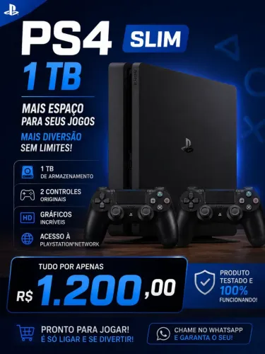 Ps4, slim, 1tb