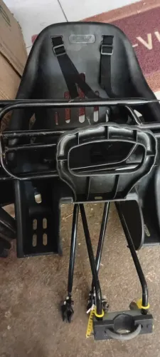 Cadeira pra bicicleta infantil 24kg com bagageiro