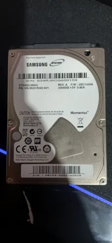 HD 2TB - 3,5 Notebook - 100$ Saudável e Testado