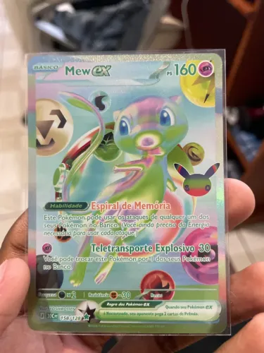 Mew ex coleção de 30 anos Pokémon tcg