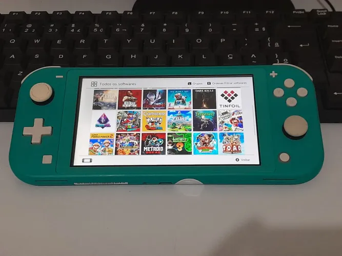 Console Nintendo Switch Lite Desbloqueado mais Cartão De 256gb