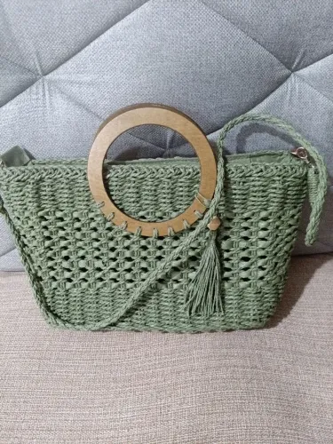BOLSA FIBRAS ENTRELAÇADAS MODERNÍSSIMA NOVA SEM USO LANÇAMENTO PRIMAVERA 