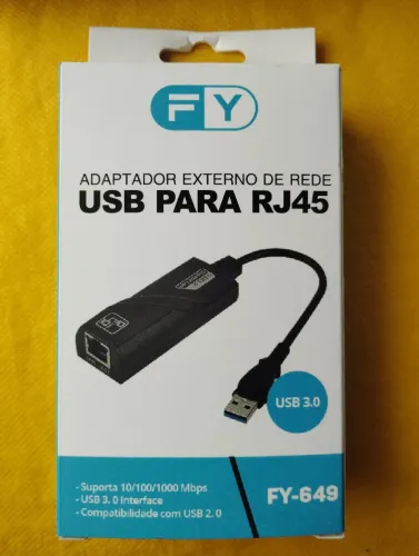 Adaptador externo de rede USB 3.0 para RJ45 10/100/1000 mbps
