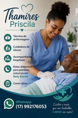 Técnica de enfermagem e cuidadora