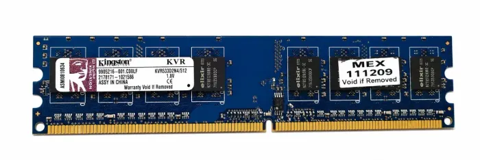 Memória RAM Kingston 512MB DDR2 533MHz PC2-4200 KVR533D2N4/512