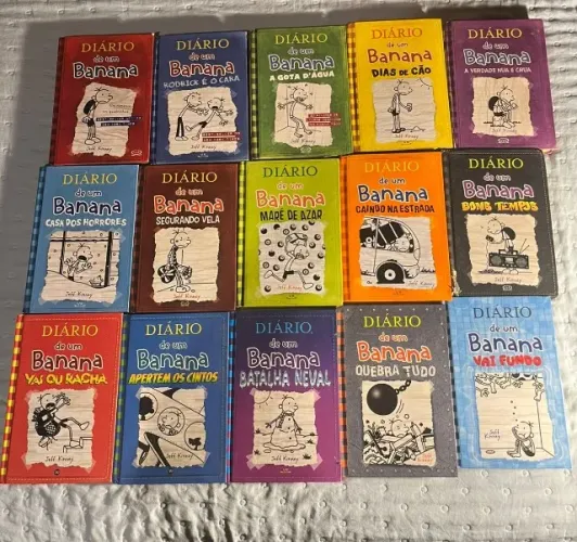 Coleção COMPLETA da série Diário de um Banana, do livro 1 ao 15.