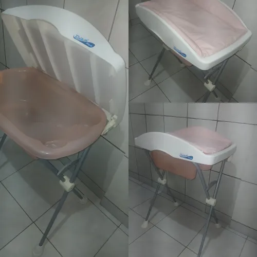 Banheira menina com trocador