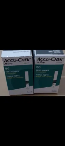 FITAS DE GLICEMIA ACCU-CHEK LOTE COM 8 CAIXINHAS C/50 UNIDADES CADA