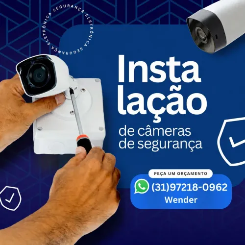 Instalação de câmera de segurança