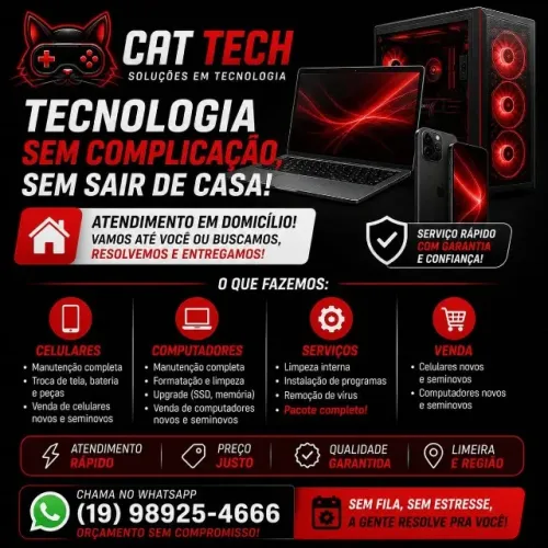 Assistência Técnica | Celular e Computador | Manutenção, Formatação e Upgrade