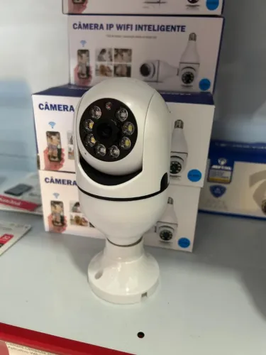 Câmera de Segurança Wi-fi de Bocal para casa loja comércio